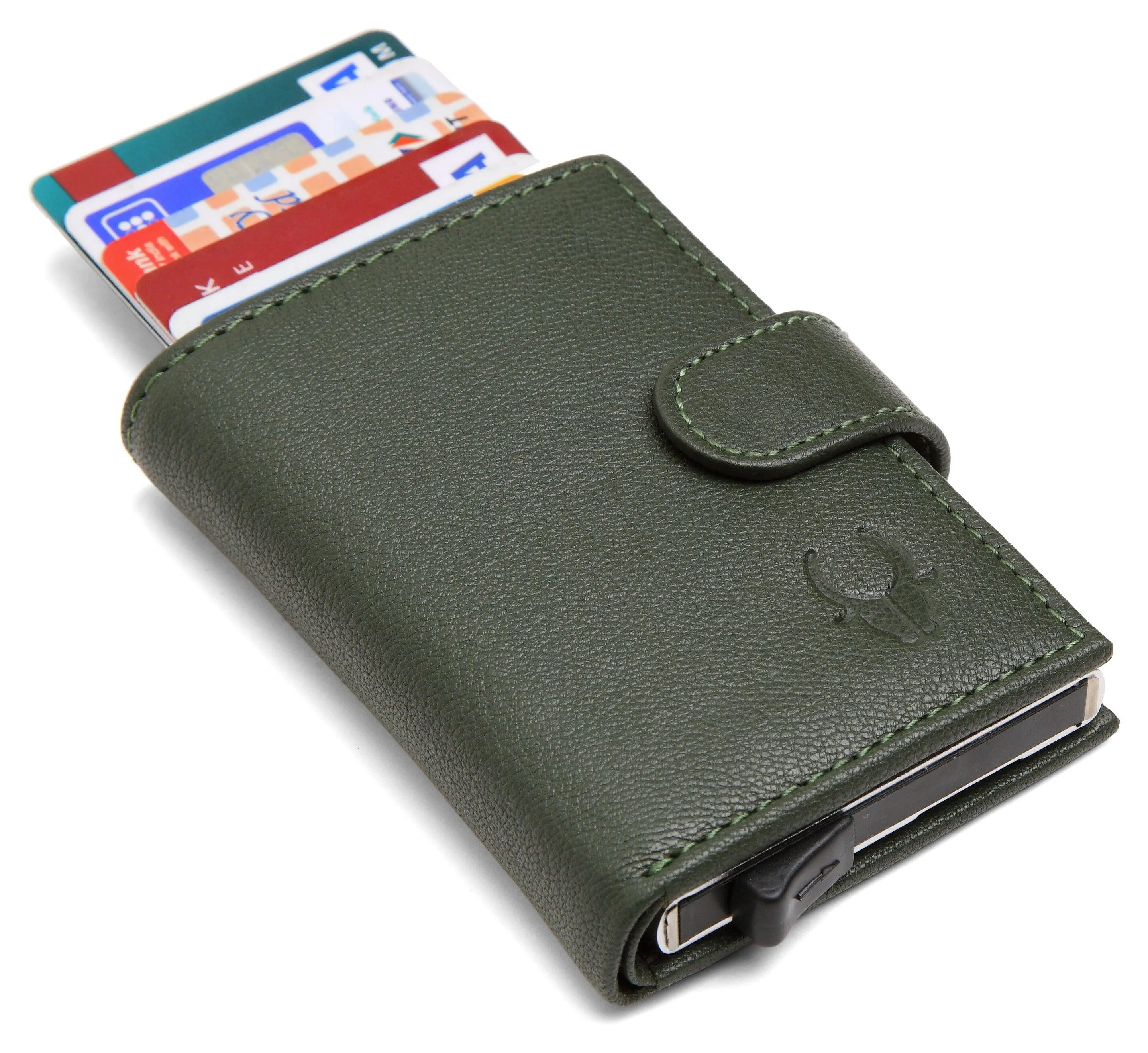 WildHorn® RFID Protected Unisex Genuine Leather Card Holder